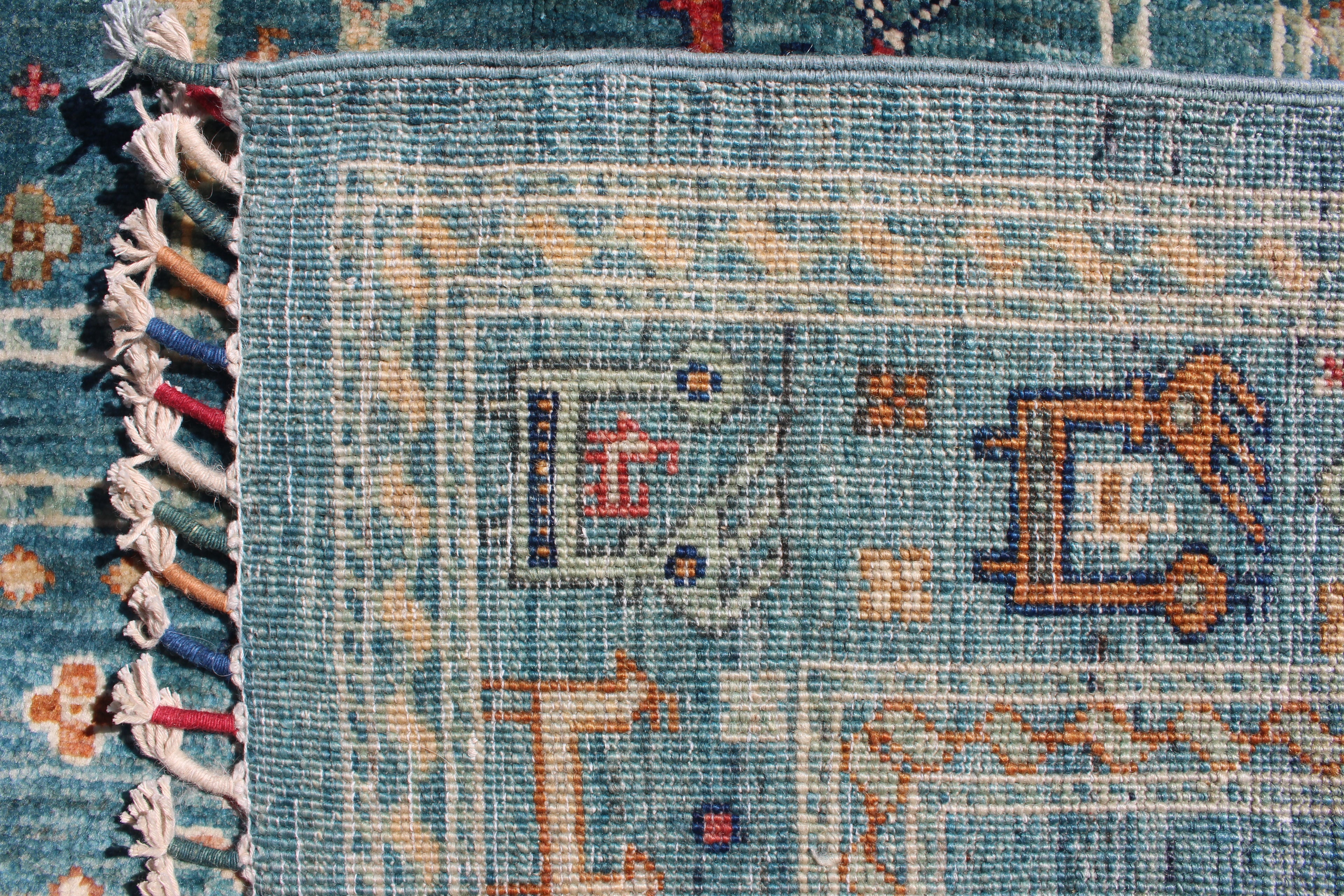 Afghan Serapi in Teal – Hand-Knotted Wool | 6x9