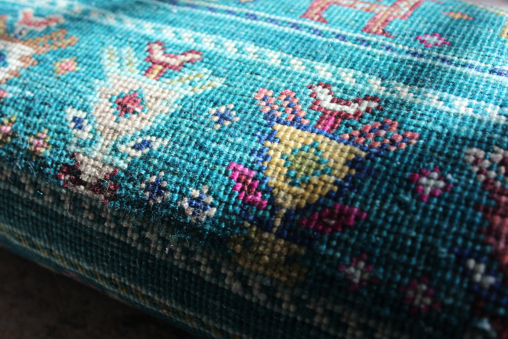 Afghan Gabbeh in Turquoise – Hand-Knotted Wool | 3x5