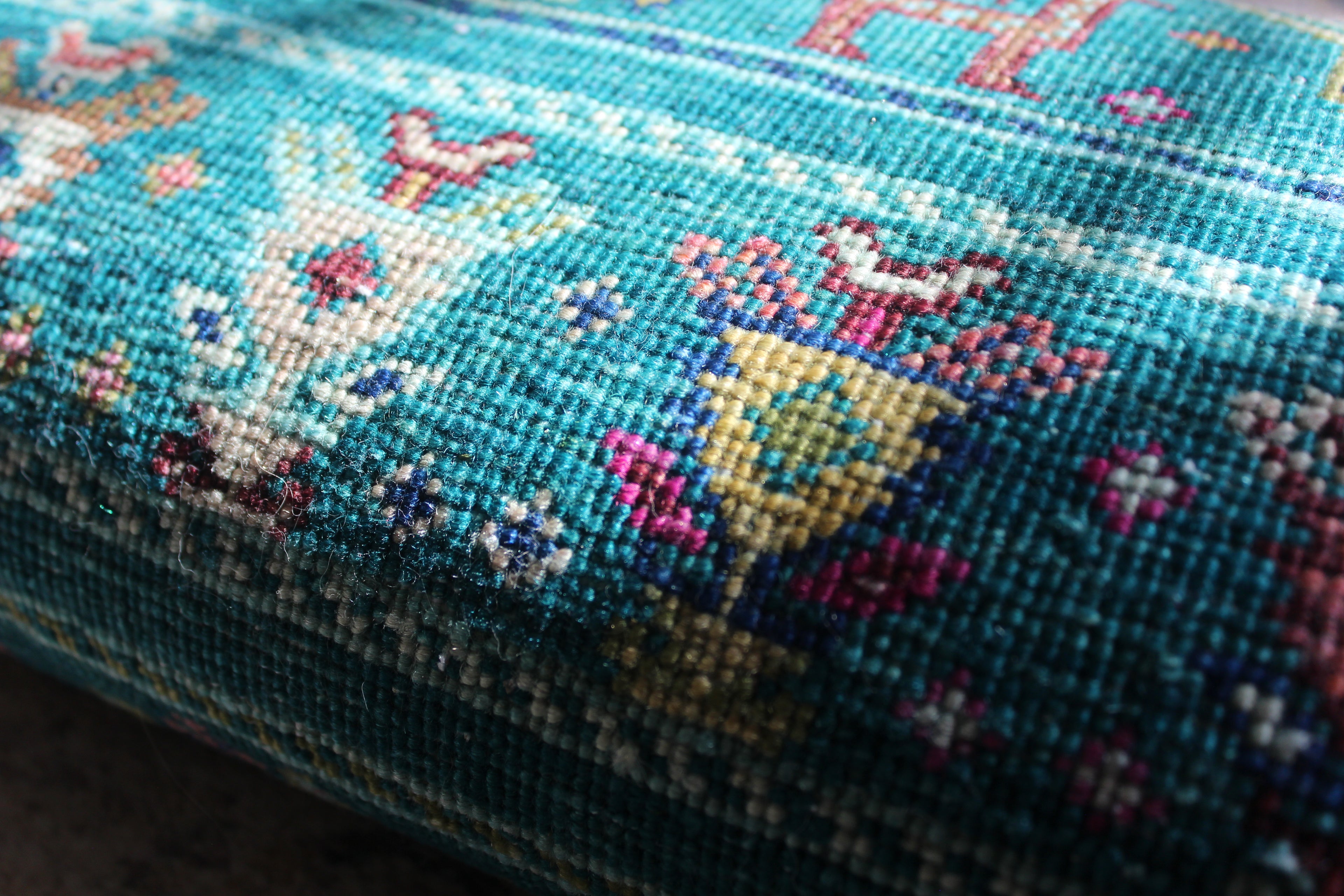 Afghan Gabbeh in Turquoise – Hand-Knotted Wool | 3x5