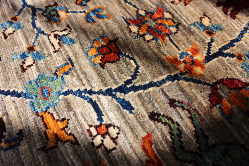 Afghan Chobi in Natural – Hand-Knotted Wool | 3x4