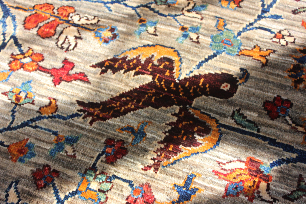 Afghan Chobi in Natural – Hand-Knotted Wool | 3x4