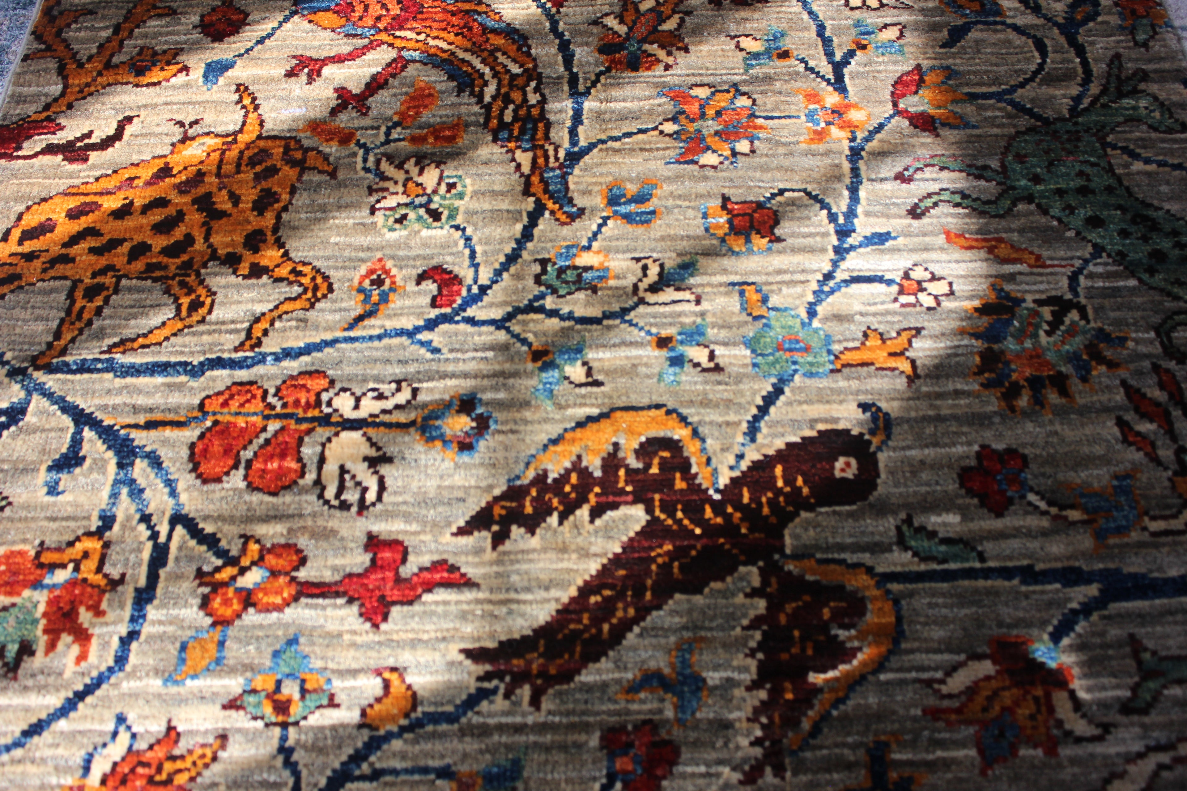 Afghan Chobi in Natural – Hand-Knotted Wool | 3x4