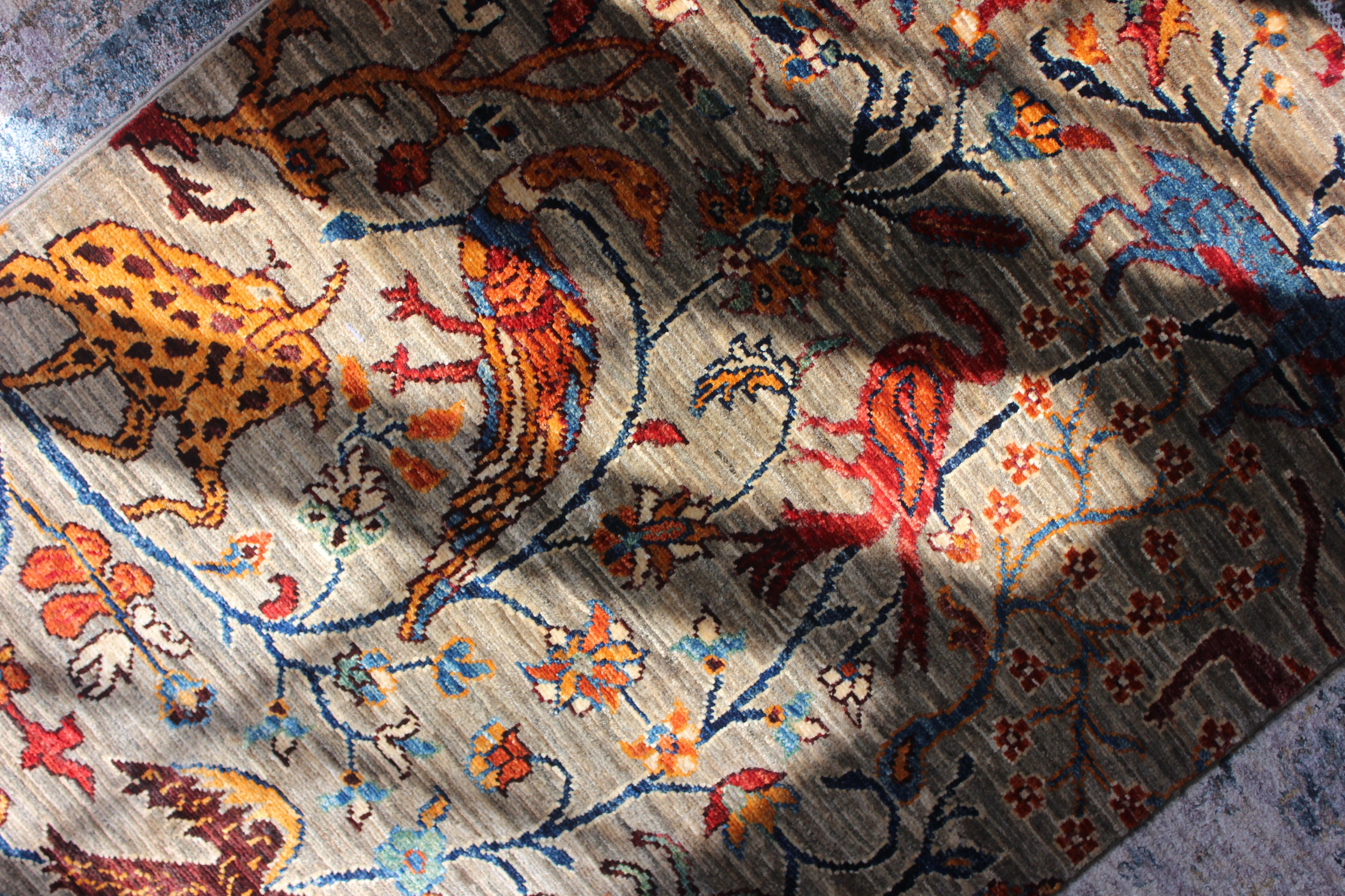 Afghan Chobi in Natural – Hand-Knotted Wool | 3x4