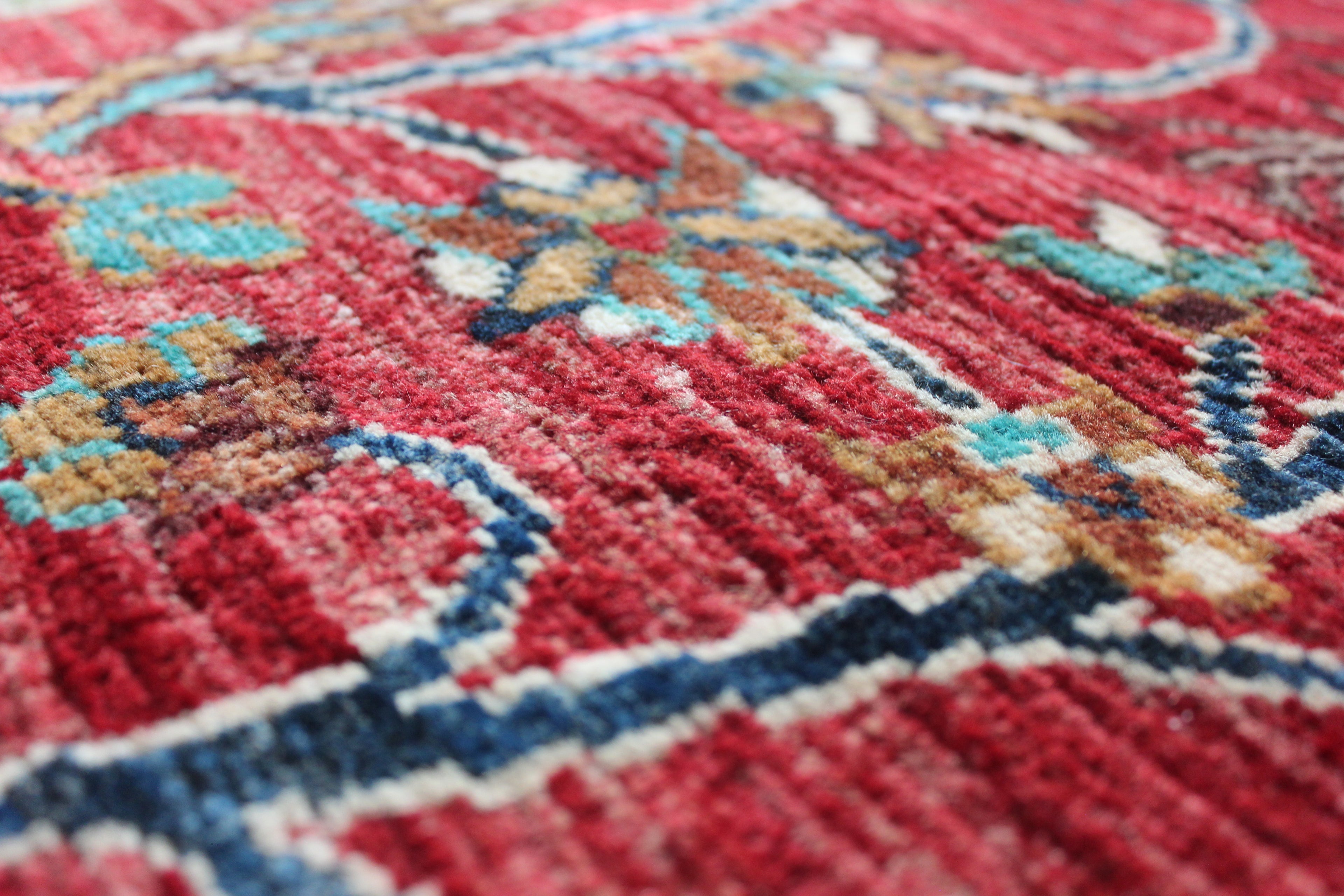 Afghan Chobi in Red – Hand-Knotted Wool | 3x4